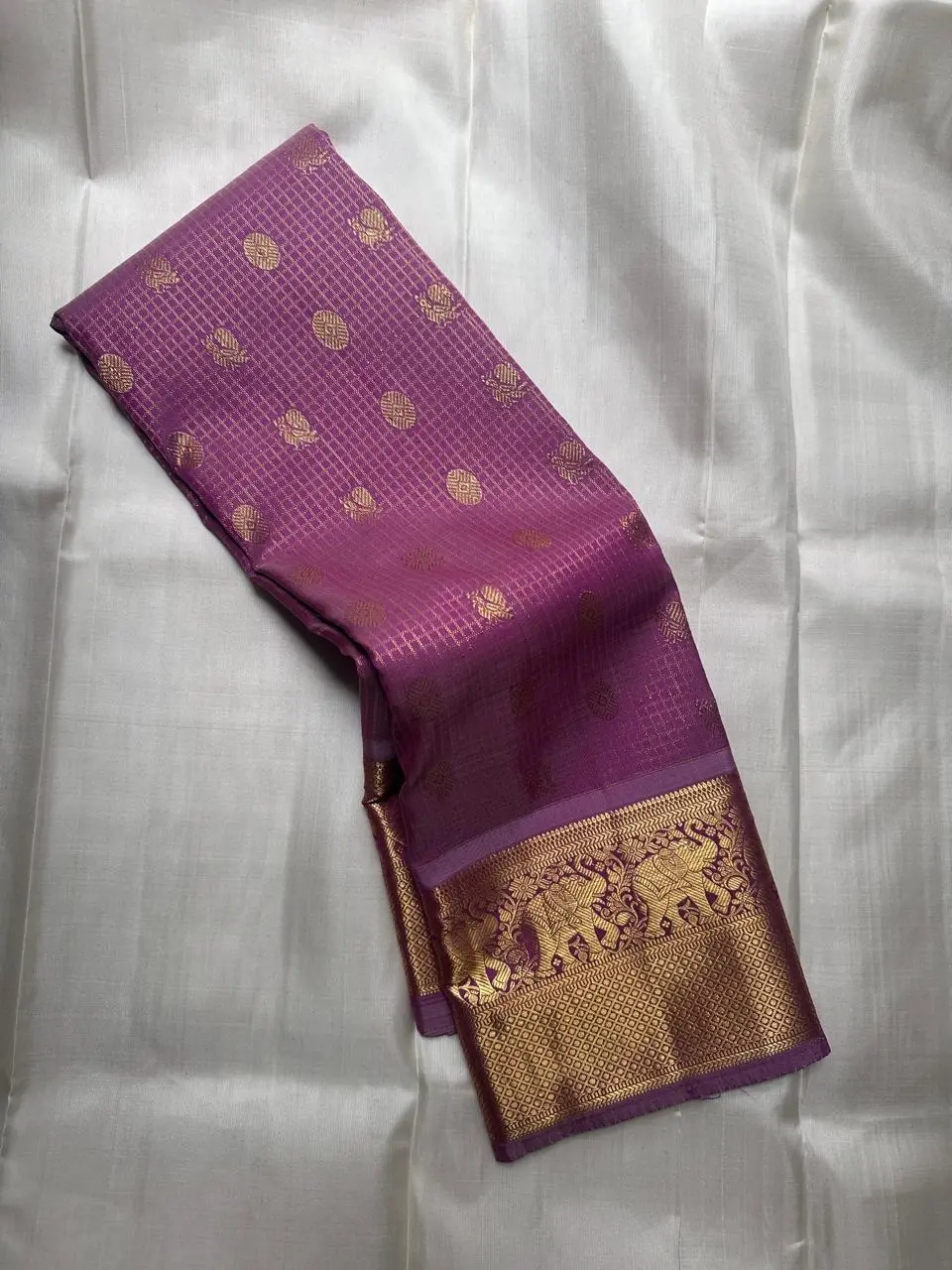 Deep Purple Kanchi Light Weight Silk Saree